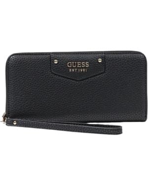 Guess Zip Around Wallet Hwvg6883230 - Black