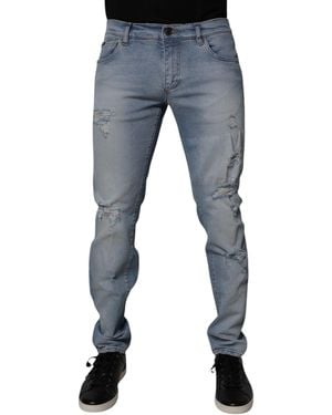 Dolce & Gabbana Striped Jogger Joggers With Drawstring Closure - Blue