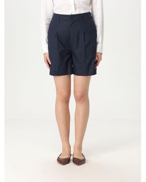 Woolrich Cotton Pleated Shorts - Blue