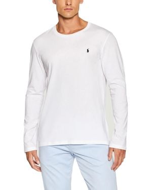 Ralph Lauren Long Sleeve Round Neck Cotton T-Shirt - White