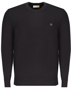 Timberland Black Cotton Jumper - Blue
