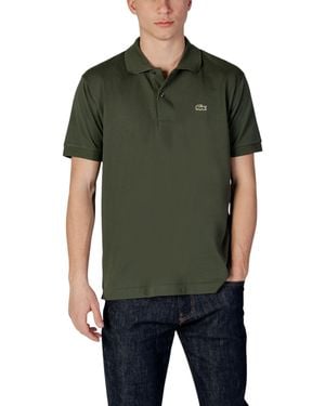 Lacoste Short Sleeve Polo Shirt With Button Fastening - Green