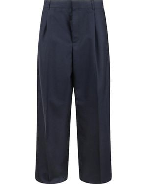 Dior Tailored Pleated Trousers - Blue