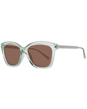 Benetton Green Resin Sunglasses - White