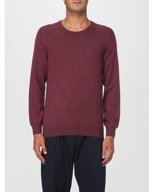 Brunello Cucinelli Classic Knitted Jumper With Round Neck And Long Sleeves - Purple