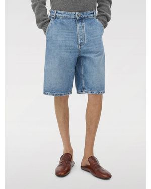 Bottega Veneta Denim Shorts Relaxed Fit - Blue