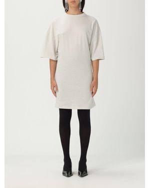 Balenciaga Relaxed Fit T-Shirt Dress - Natural