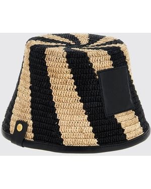 Jacquemus Le Bob Gadjo Raffia Bucket Hat - Black
