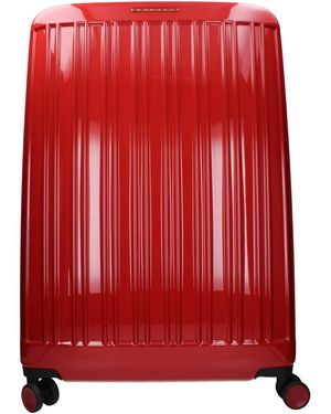 Piquadro Red Polycarbonate Luggage And Travel