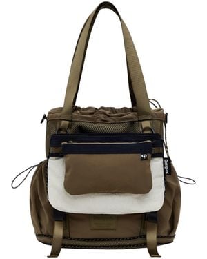 Desigual Textured Tote Bag With Elegant Design - Black