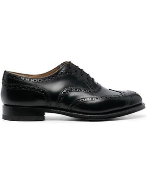 Dior Leather Brogue Shoes - Black