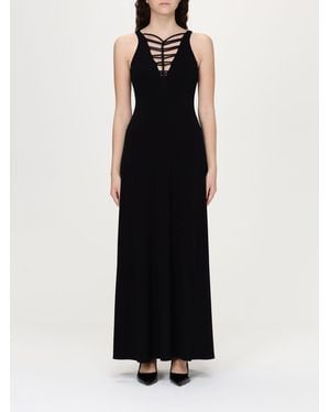 Emporio Armani Maxi Dress Laceup Detail - Black