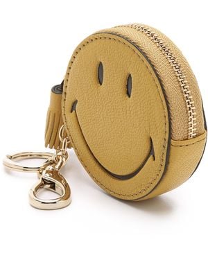 Anya Hindmarch Smiley Bag Charm - Mustard - Yellow