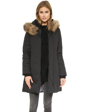 SOIA & KYO Salma Down Coat - Black