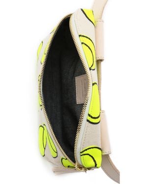 Clare V. Canvas Fanny Pack - Tennis Print - Blue