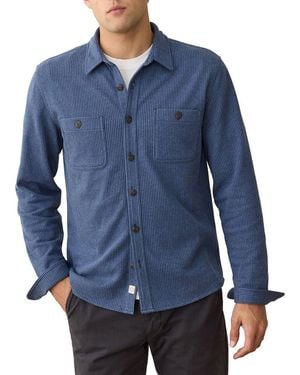 Marine Layer Pacifica Stretch Twill Shirt - Blue