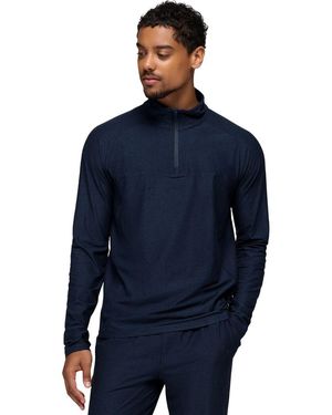 Prana Altitude Tracker Lt 1/4-Zip Top - Blue