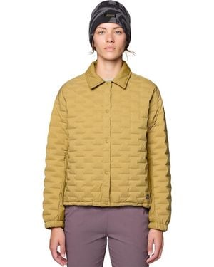 Mountain Hardwear Stretchdown Light Snap Jacket - Yellow
