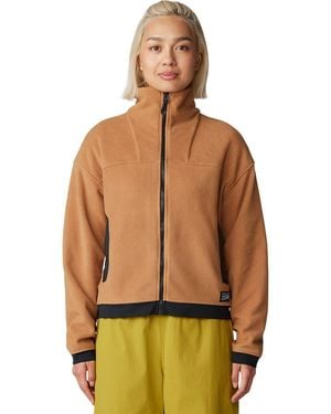Mountain Hardwear Powder Maven Fleece Full-Zip Jacket - Brown