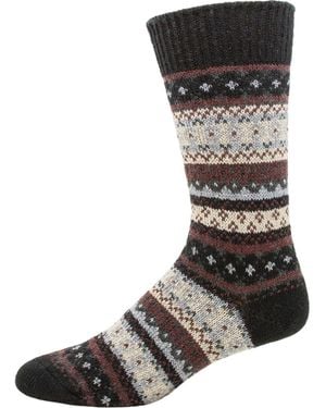 Wigwam Fairisle Sock - Black