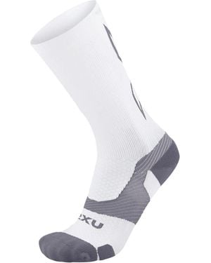 2XU Vectr Light Cushion Crew Sock - White