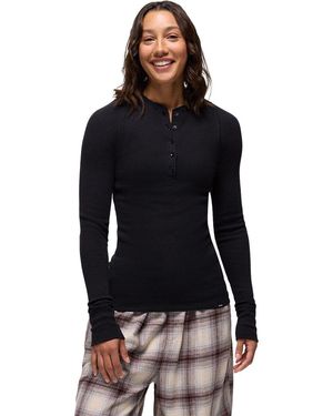 Prana Touchstone Long-Sleeve Henley Shirt - Black