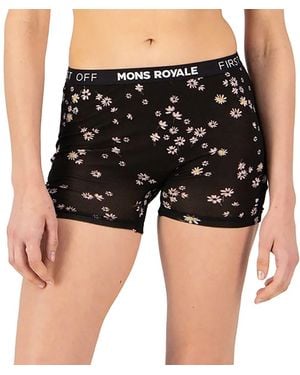 Mons Royale Hannah Hot Pant Underwear - Black