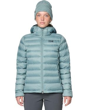 Mountain Hardwear Tiberondack Down Hoodie - Blue