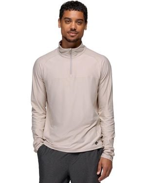 Prana Altitude Tracker Lt 1/4-Zip Top - Gray