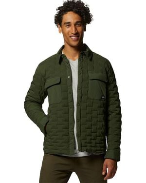 Mountain Hardwear Stretchdown Light Shacket - Green