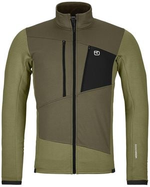 Ortovox Fleece Grid Jacket - Green