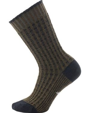 Smartwool Everyday Waffle Press Crew Sock - Black