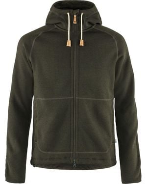 Fjallraven Ovik Fleece Hooded Jacket - Green