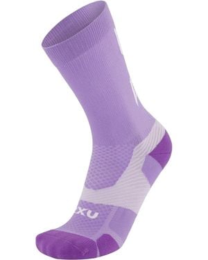 2XU Vectr Light Cushion Crew Sock - Purple
