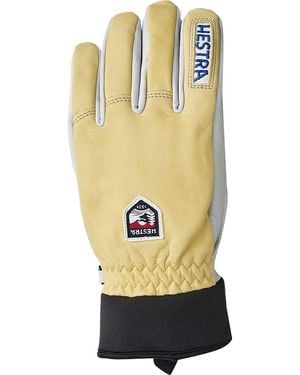 Hestra Army Leather Wool Terry Glove - Yellow