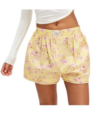 Free People Day To Day Floral Boxer - Yellow