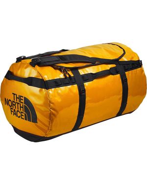 North face yellow duffel bag large best sale