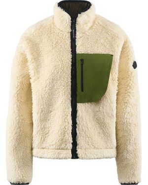 District Vision Cropped Pile Fleece Jacket - Natural