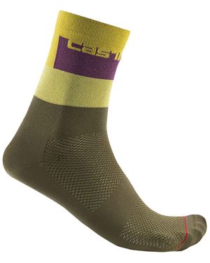 Castelli Blocco 15 Sock - Green