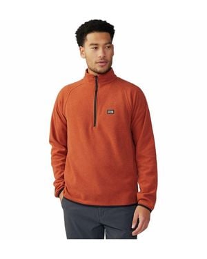 Mountain Hardwear Microchill 1/4-Zip Pullover - Red
