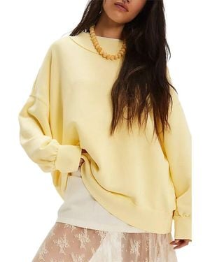 Free People Palm Springs Turtleneck Sweater - Yellow