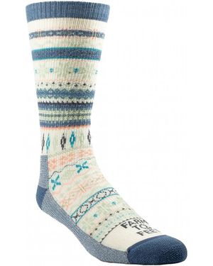 FARM TO FEET Hamilton Crew Sock - Blue