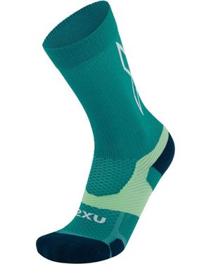 2XU Vectr Light Cushion Crew Sock - Green