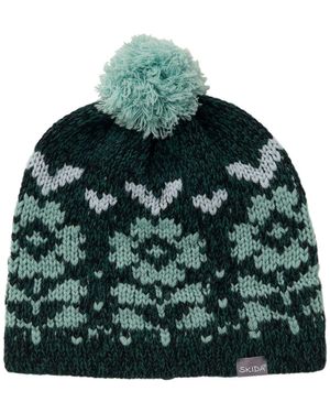 Skida Dorset Knit Cashmere Beanie - Green