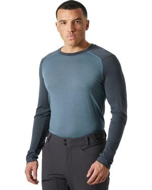 Helly Hansen Hh Durawool Crew Long-Sleeve Shirt - Blue