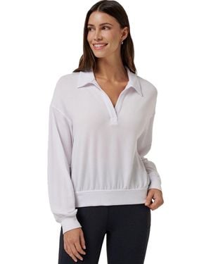 Travis Mathew Cloud Terry Long-Sleeve Shirt - White