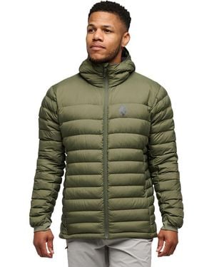 Black Diamond Access Moisture-Resistant Down Hooded Jacket - Green