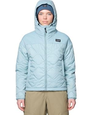 Mountain Hardwear Apres Pro Insulated Hooded Jacket - Blue
