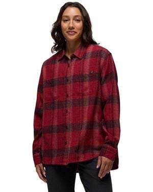 Prana Cabin Core Flannel Shirt - Red