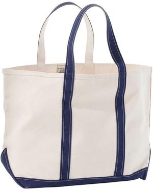 L.L. Bean Boat And Tote Large Open-Top Tote Bag - Blue